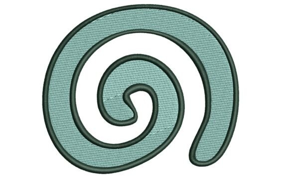 Abstract Spiral Embroidery: A Minimalist’s Dream for Personalized Gifts