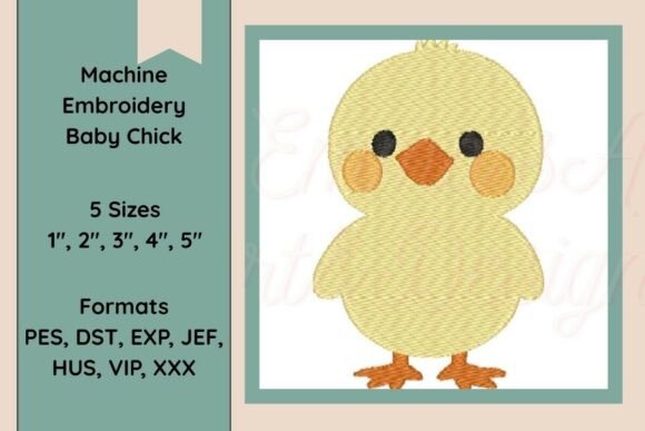 Baby Chick Machine Embroidery Design: A Sweet Touch for Small Business Branding