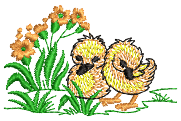 Baby Chicks Embroidery Design: A Fresh Addition for Spring Apparel