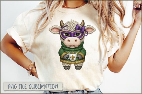 Baby Cow Mardi Gras Plush Embroidery PNG Review