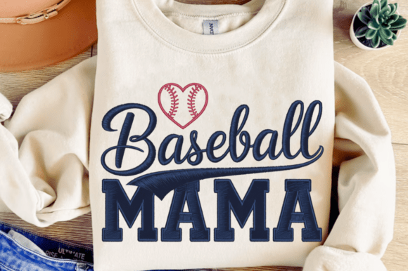 Baseball Mama Faux Embroidery PNG Review