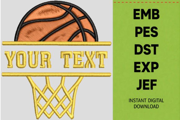 Basketball Split Embroidery Design Review