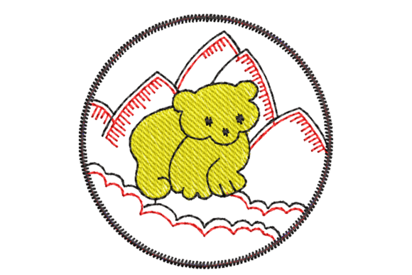 Bear on Clouds Embroidery Design Review