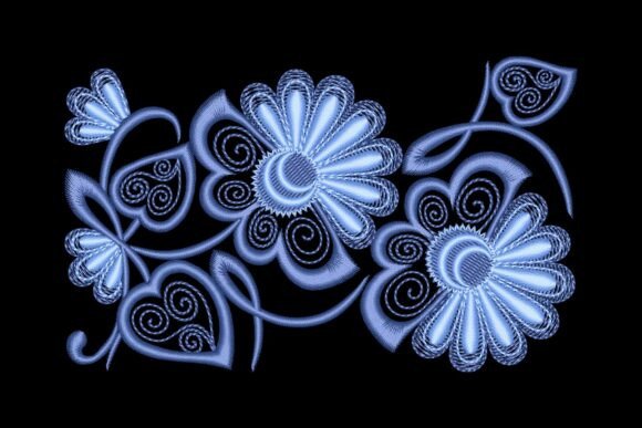 Daisy Floral Border Embroidery Design Review
