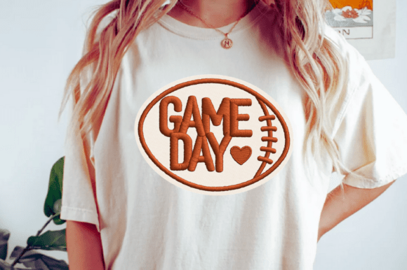 Game Day Embroidery: A Football Fan’s Dream Design for Small Shops
