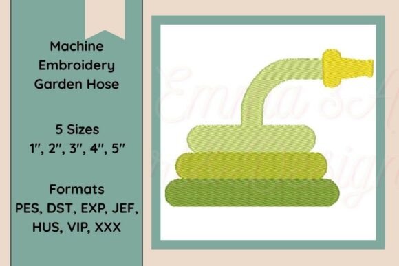 Garden Hose Machine Embroidery Design: A Springtime Essential