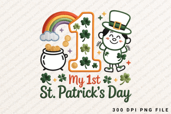 My 1st St. Patrick’s Day Embroidery PNG Review