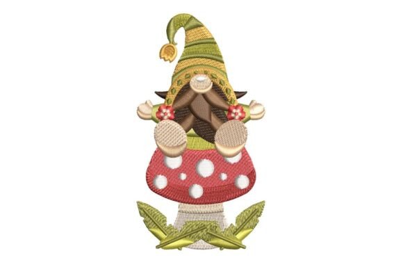 Spring Gnome Embroidery: Woodland Whimsy with Real-World Application