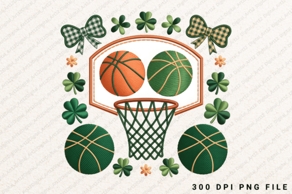 St Patrick's Day Basketball Embroidery Review