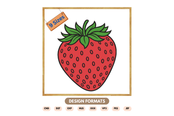 Strawberry Machine Embroidery Design Review