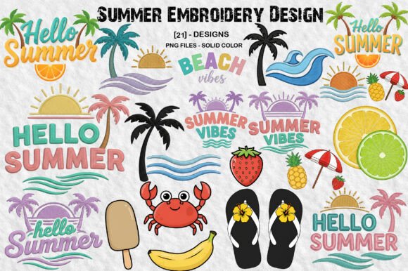 Summer Embroidery Design PNG: A Designer’s Review for Personalized Gifts